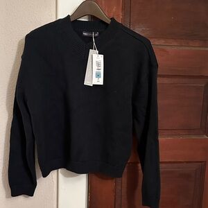 NWT M&S Marks and Spencer cotton merino sweater blue size Medium